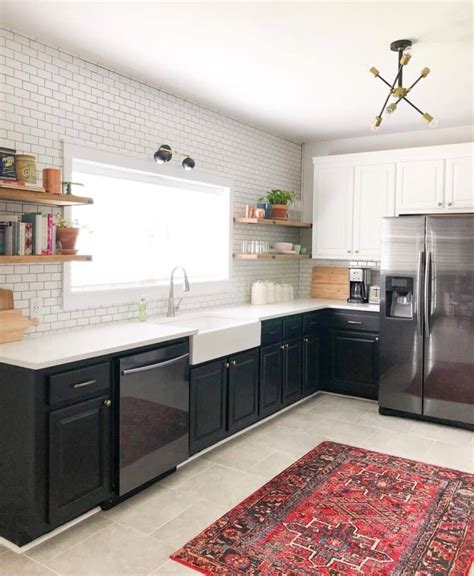 White Subway Tile Farmhouse Kitchen Backsplash Soul And Lane