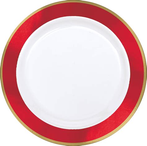 Royal Border Premium Plastic Lunch Plates 10 Pk Party City