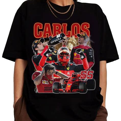 Carlos Sainz 90s Vintage Racing Tshirt Bootleg Carlos Sainz Tee Vintage