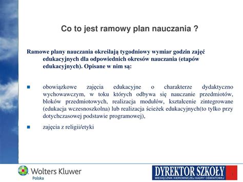 Ppt Ramowy Plan Nauczania Dzie Dzisiejszy Powerpoint Presentation