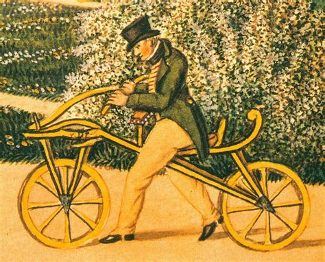 The Precursor To The Bicycle The Running Machine A K A The Draisine