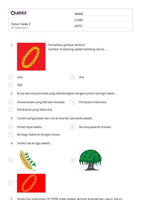 50 Lembar Kerja Kalimat Lengkap Untuk Kelas 1 Di Quizizz Gratis And Dapat Dicetak