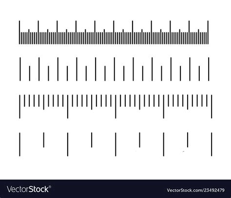 measurement scale ruler  length royalty  vector image