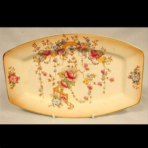 Antique Crown Devon Shaped Serving Plate Antiques To Buy