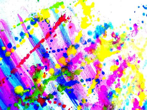 Abstract Watercolor On White Background The Color Splashing On The