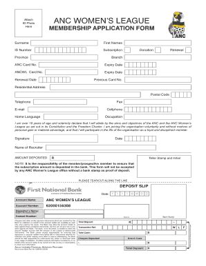 ANC WL Membership Form Fill And Sign Printable Template Online