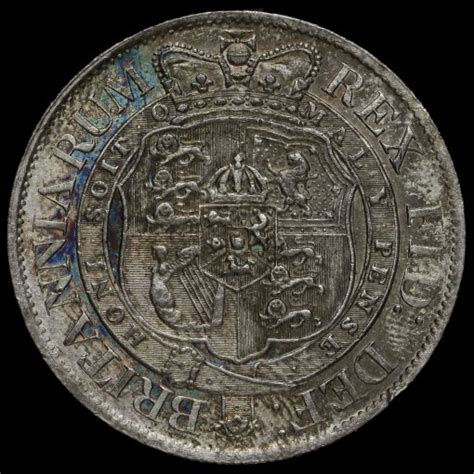 George Iii Milled Silver Half Crown Small Head