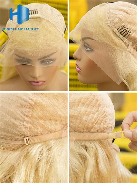 Wholesale 150 Body Wave Frontal Lace Wig 613 Blonde Color