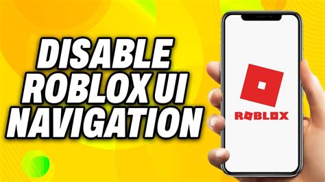 How To Disable Roblox Ui Navigation 2024 Quick Fix Youtube