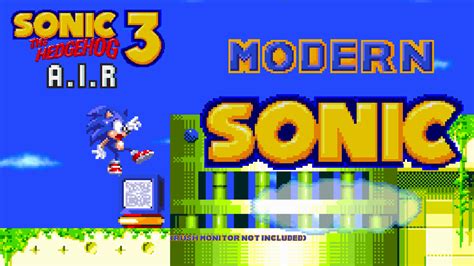 Modern Sonic In Sonic 3 Air Sonic 3 Air Works In Progress