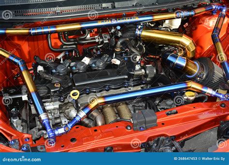 Toyota Vios Engine At Bumper To Bumper Car Show In Pasay Philippines