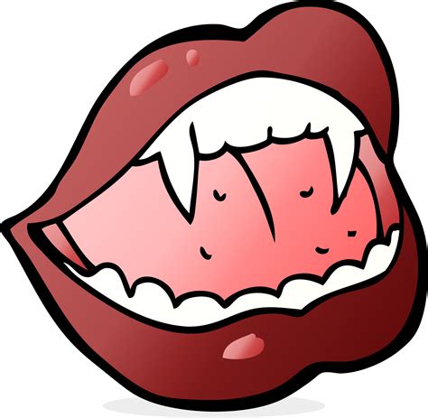 Cartoon Vampire Lips 45266674 Png