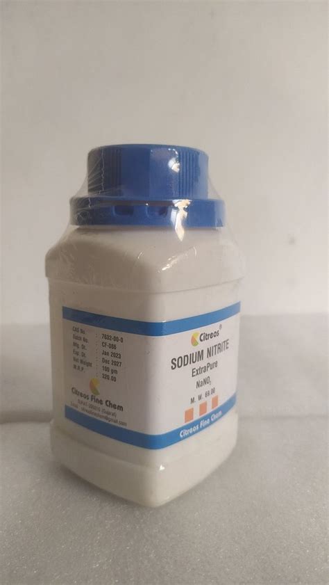 Sodium Nitrite Ar 99 500 Gm Bottle At Rs 95 Kg In Surat ID