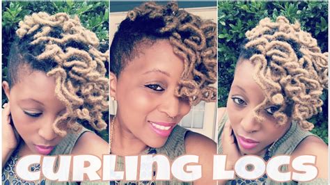 How To Curl Locs Loc Extensions Youtube