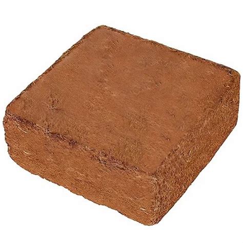 Brown Cubical Cocopeat Brick Block Packaging Type Packet At Rs Kg