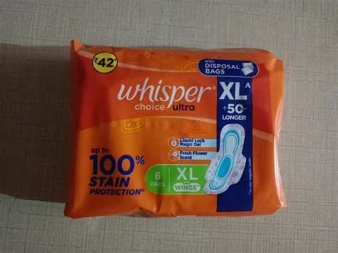 Whisper Choice Ultra Xl 6 Pads Mrp 45 At ₹ 3550piece In New Delhi