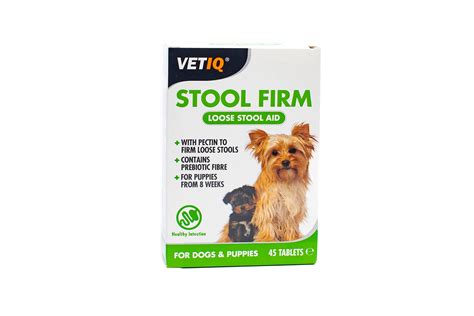 Buy VetIQ Stool Firm Loose Stool Aid, 45 s, with Pectin & Prebiotic ...