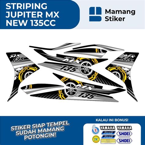 Jual STRIPING LIST BODY YAMAHA JUPITER MX NEW 135 VARIASI 1 RACING RC