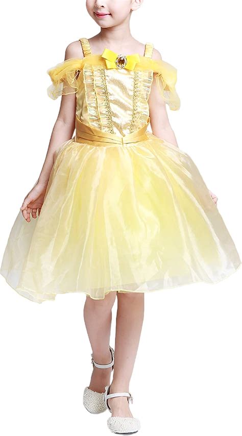 Fstory Winyee M Dchen Prinzessin Kleid Belle Kost M Kinder Gelb Cosplay