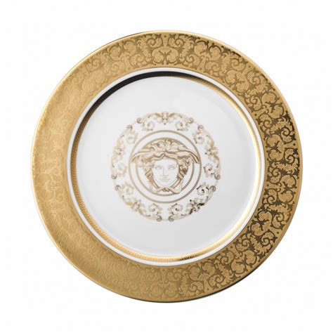 Rosenthal Versace Piatto Segnaposto Medusa Gala Gold Cm