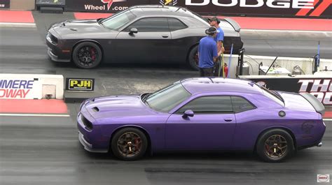 Dodge Challenger Hellcat Redeye Races Regular Hellcat Come Ride This