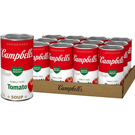 Campbells Condensed Healthy Request Sopa De Tomate De Tamaño Familiar