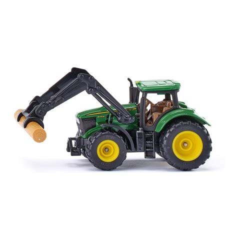 Siku Traktor John Deere 6215R S Prednjom Grabilicom Za Trupce Agrotoys