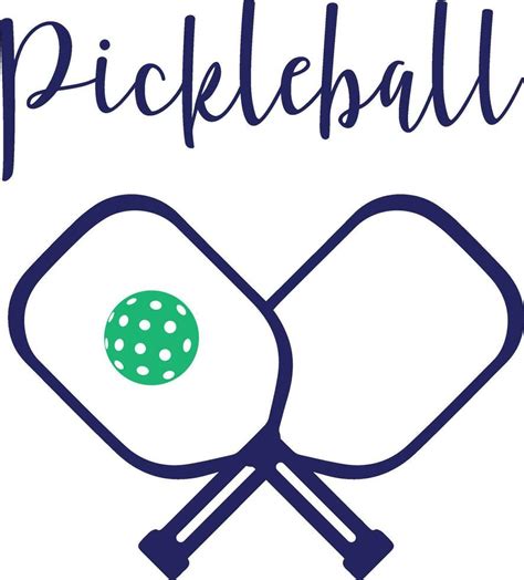 Two colorful pickleball bats and balls vector. It can be used for logo ...