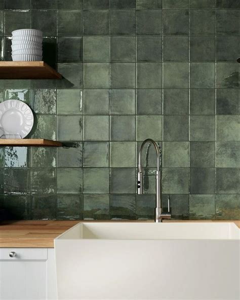 Green Kitchen Tile Ideas 10 Ways To Bring The Outside In Atlas Ceramics