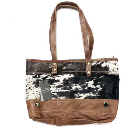 Myra Bag Bags Combined Leather And Cowhide Bag Poshmark