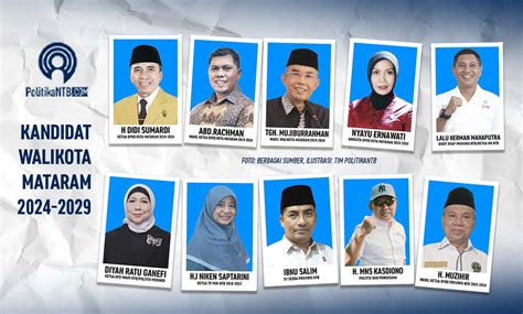 Nama Nama Kandidat Wali Kota Mataram 2024 2029 Politika NTB