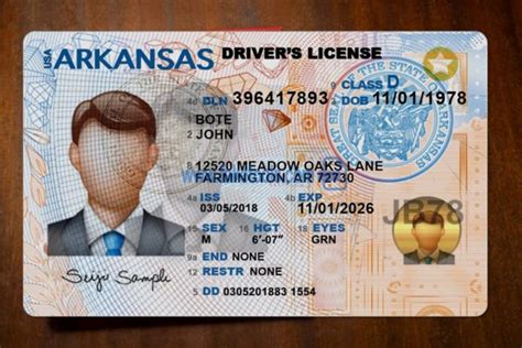 Arkansas Driver License Psd Template High Quality Psd Template