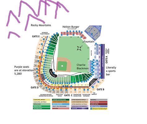 Coors Field Seating Chart With Rows And Seat Numbers | Review Home Decor