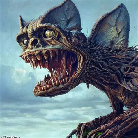 Sergey Lavrov Is Evil Gremlin Rotten Teeth Horror Stable Diffusion