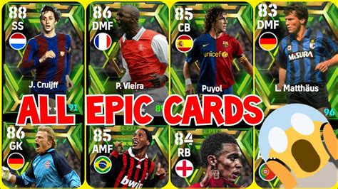 Epic Cards In Efootball 2023 Mobile Youtube