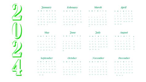 Calendar 2024 Png Transparent Images