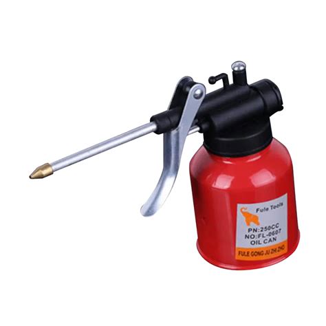 250ml Steel High Pressure Hand Pump Oiler Oil Pot Lubricant Soap Spray Pump With Spray