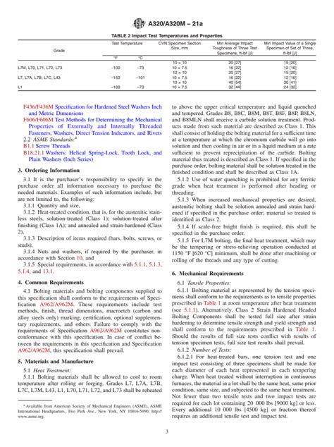 Astm A A M A Standard Specification For Alloy Steel And