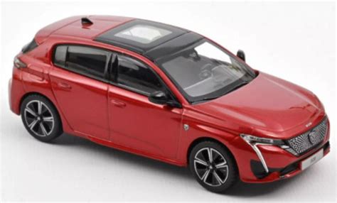 Miniature Peugeot 308 1 43 Norev GT Metallise Rouge 2021 Voiture