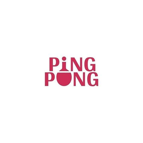 This ping pong logo | Typographic logo design, Text logo design, Logo ...