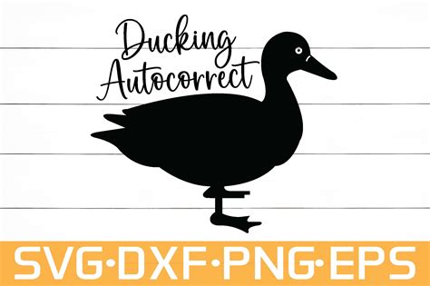 Ducking Autocorrect Svg Graphic By Digital Design Shop Bd · Creative