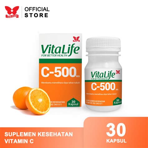 Suplemen Kesehatan Vitalife Ekstrak Vitamin C 30 Kapsul Shopee Indonesia