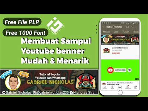 Tutorial Cara Membuat Sampul Youtube Benner Mudah Dan Menarik YouTube