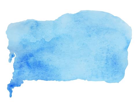 Vector Of Blue Color Hand Drawn Watercolor Liquid Spot Watercolor