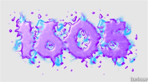 1605 Text Effect and Logo Design Number
