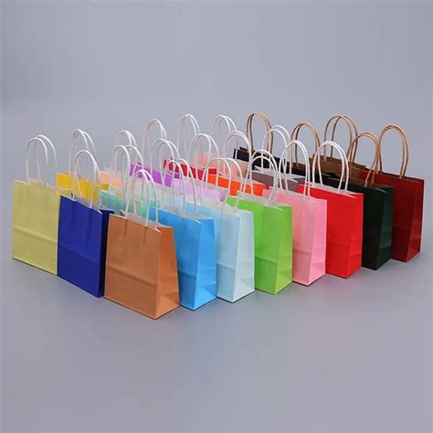 Sacs Cadeaux En Papier Kraft Avec Foy 10 20 30 100 Pi Ces Sac De