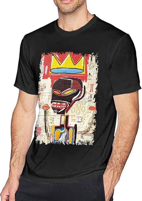 Jean Michel Basquiat T Shirt Short Sleeve Crewneck Tee Mens Summer