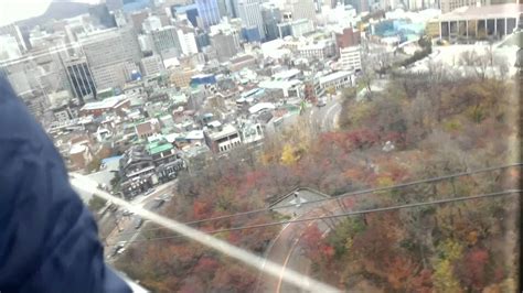 Seoul View From Namsan Tower Cable Car Youtube