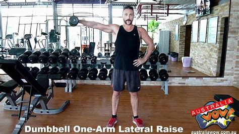 Dumbbell One Arm Lateral Raise Youtube