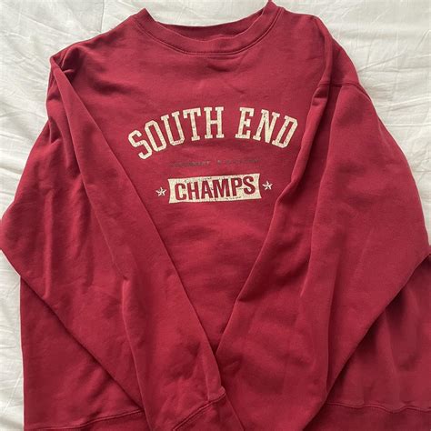 Old Navy Womens Red And Cream Sweatshirt Depop